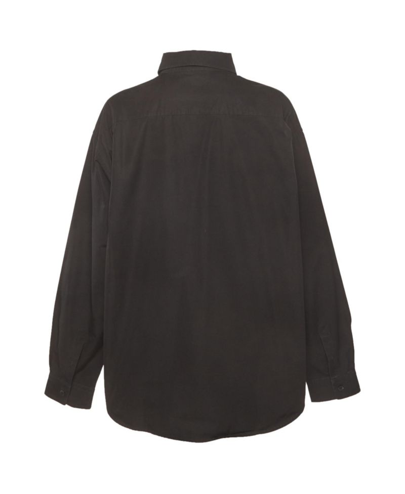 Women's Oversized Logo-Embroidered Cotton Button-Down Shirt