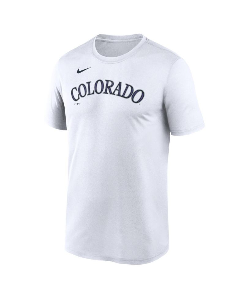 Men's White Colorado Rockies New Legend Wordmark Dri-FIT T-Shirt