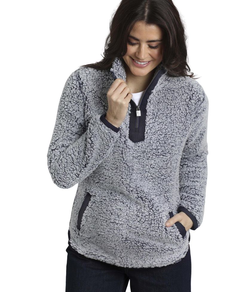Women's Madi Cozy Quarter Zip Mock Neck Fleece Sweatshirt