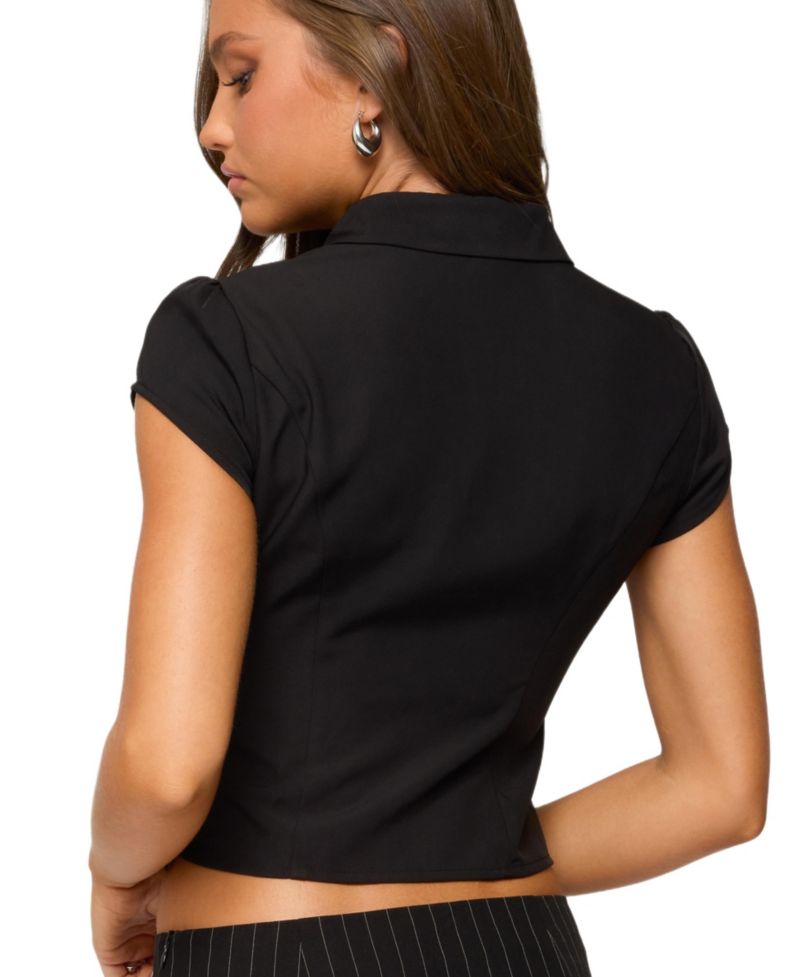 Women's Myrna Cut Out Collar Top