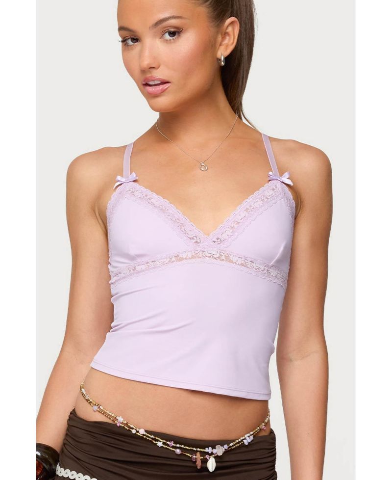 Women's Fran Lacey V Neck Tank Top