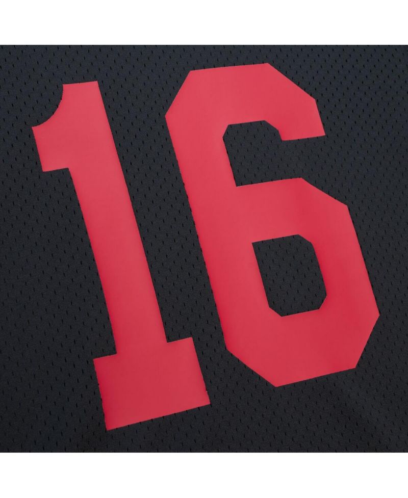 Men's Joe Montana Black San Francisco 49ers Big & Tall Mesh Player Name & Number T-Shirt