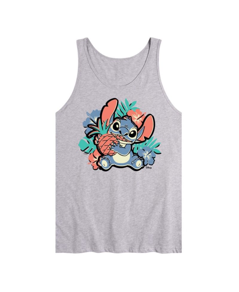 Men's Lilo And Stitch Pineapple Stitch Graphic Tank Top