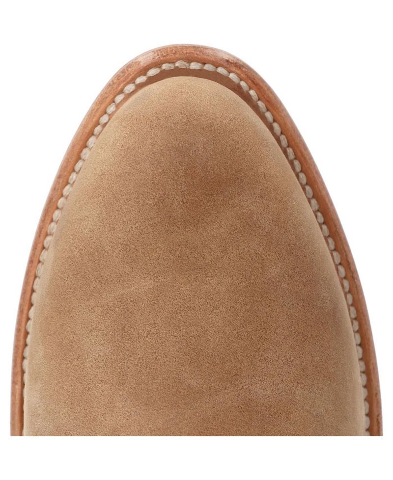 Men's Santa Fe Full-Grain Leather Mid Calf Round Toe Roper Boots