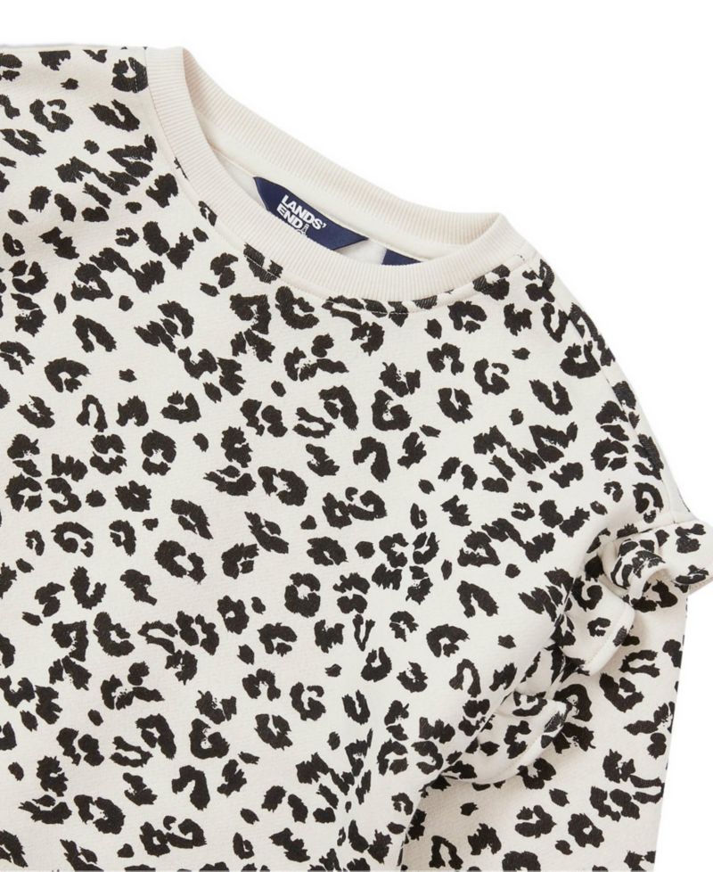 Girls Long Sleeve Ruffle Sweatshirt