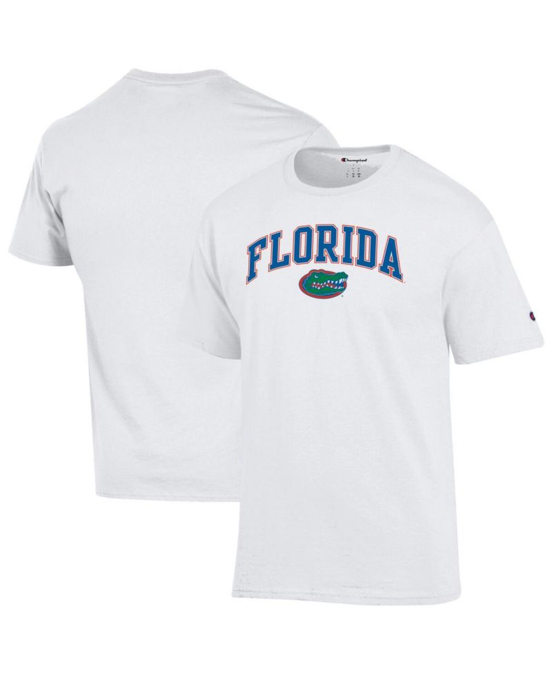Men's White Florida Gators Arched Logo T-Shirt
