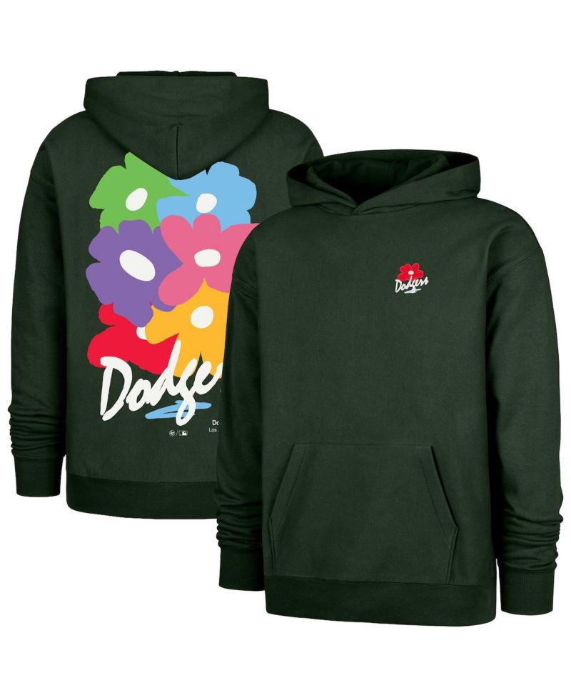 Men's Dark Green Los Angeles Dodgers Gallery Foundation Hoodie