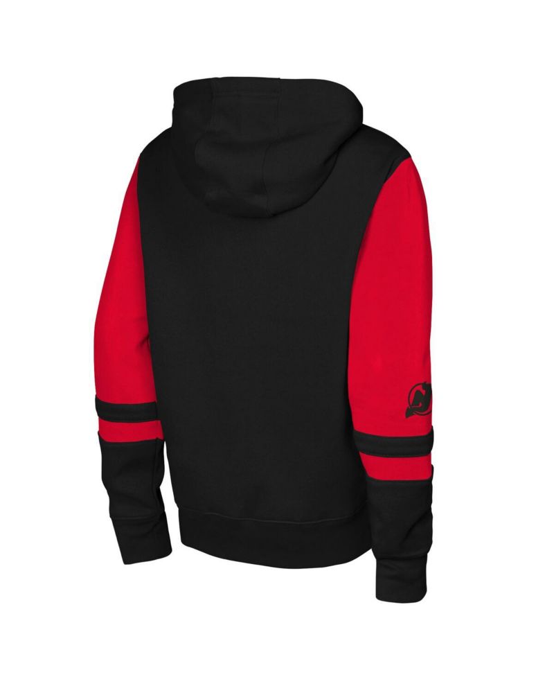 Big Boys and Girls Black New Jersey Devils Face Off Full-Zip Hoodie