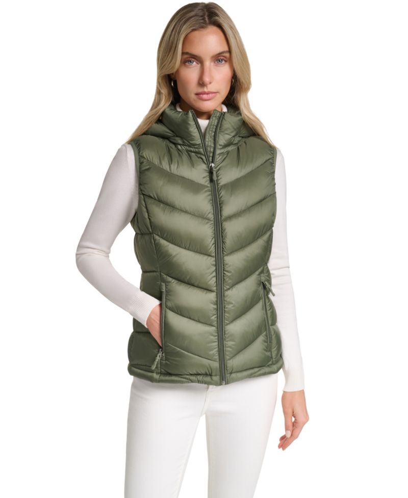 Women's Packable Hooded Puffer Vest