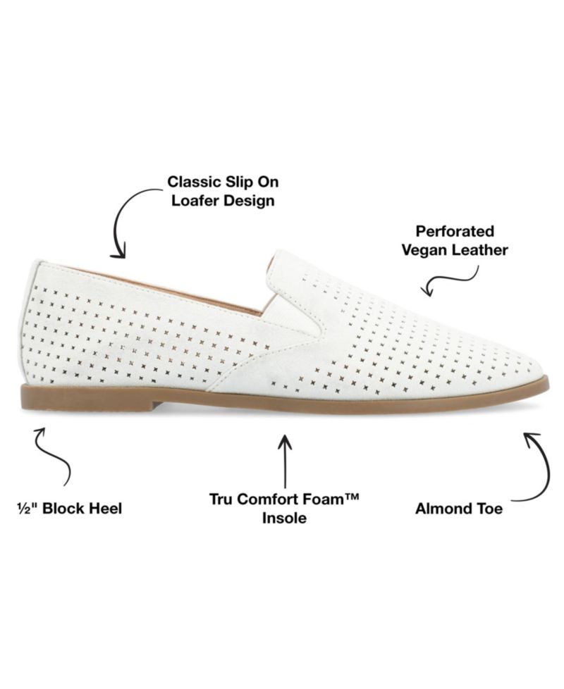 Women's Lucie Perforated Slip On Loafers