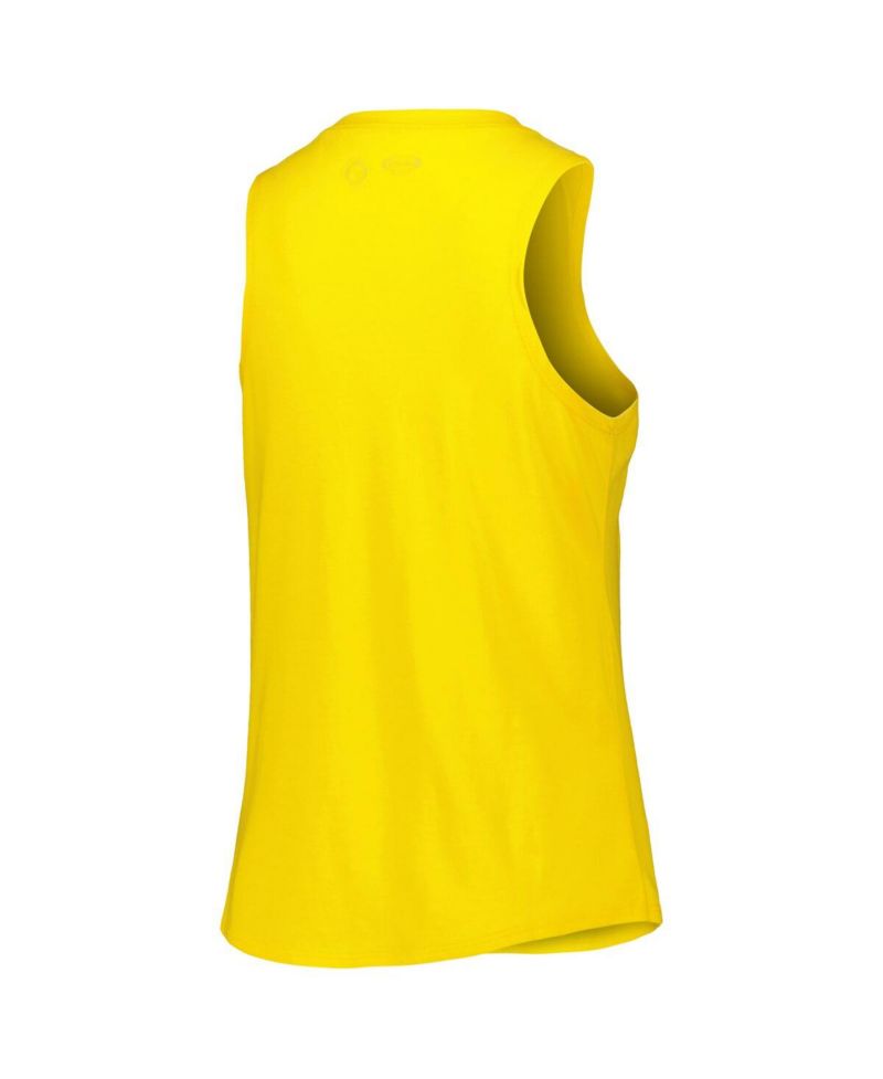 Women's Gold, Heather Black Pittsburgh Penguins Meter Muscle Tank Top and Pants Sleep Set