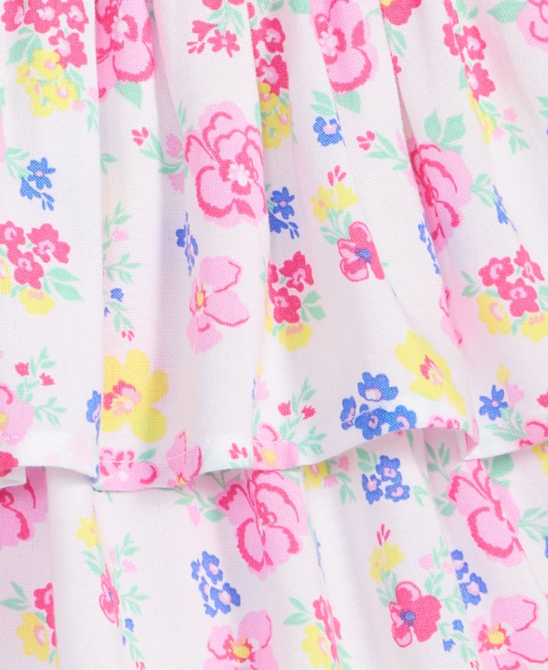 Toddler Girls' 12M-5T Floral-Print Cotton Top & Skirt, 2-Piece Set