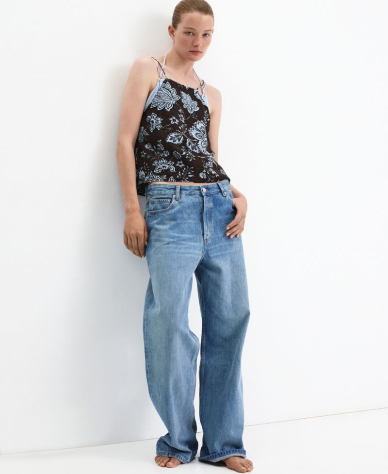 Women's Floral-Print Halter Top