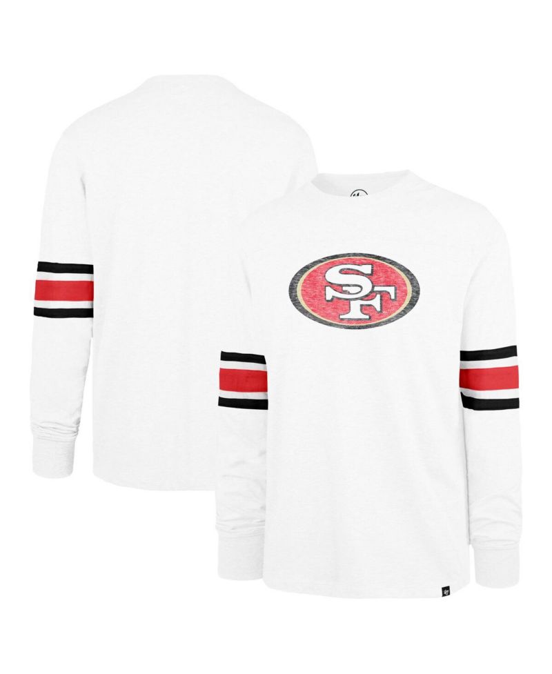 Men's White San Francisco 49ers Gridiron Premier Brex Long Sleeve T-Shirt