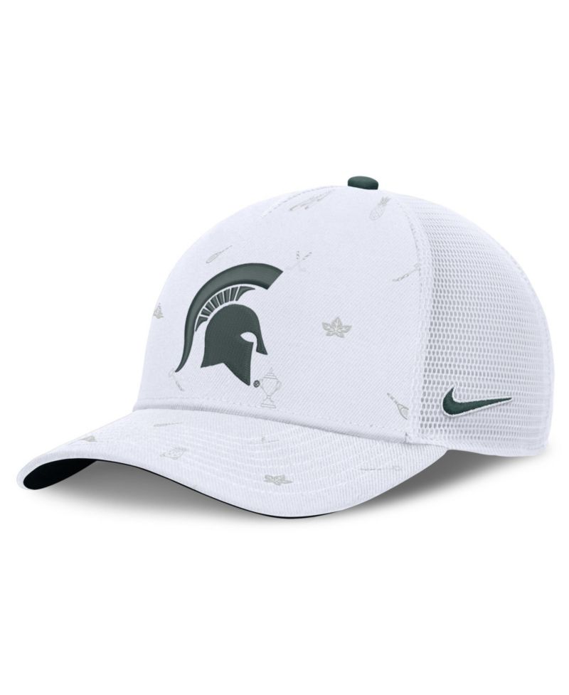 Men's and Women's White Michigan State Spartans Country Club Golfin' Rise Trucker Adjustable Hat