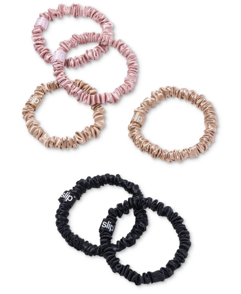 6-Pc. Pure Silk Skinny Scrunchies Set
