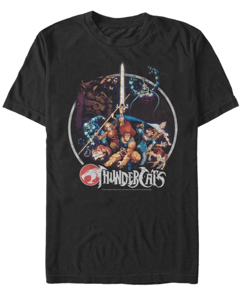Men's Thundercats Thundercats Vintage-Inspired Circle Poster Short Sleeve T-shirt