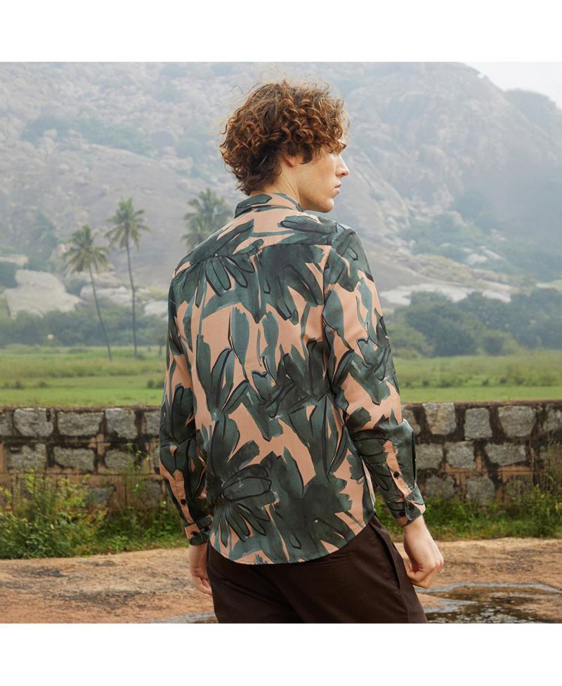 Men's Artistic Botanical Shirt
