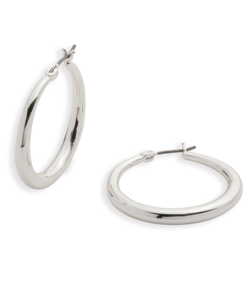 Small Graduated Hoop Earrings 1-1/8"