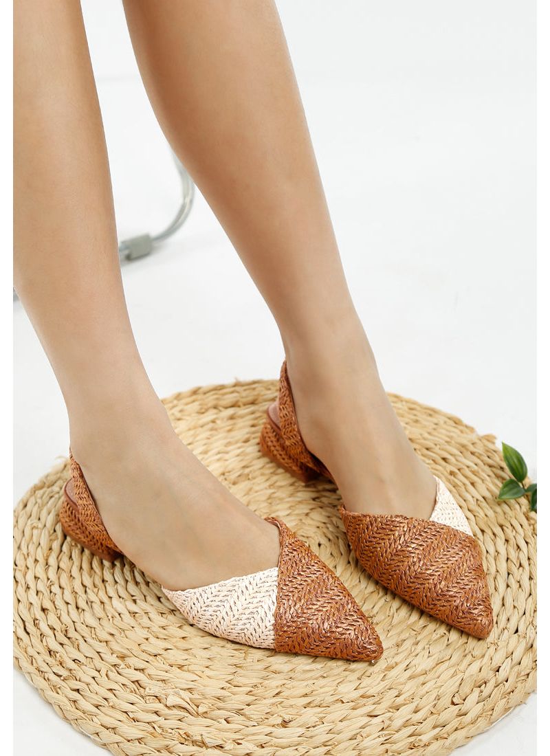 Rag and Co Womens Kinjay Pointy Toe Slingback Sandals