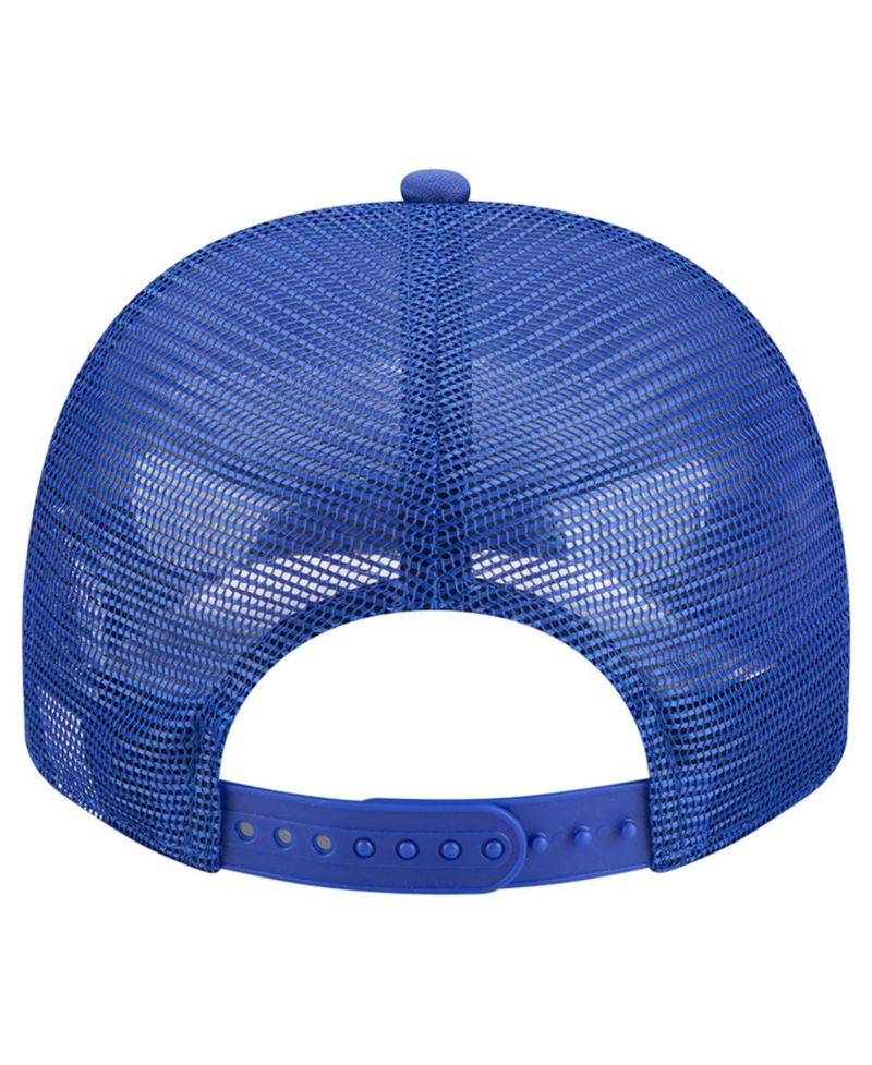 Men's White/Royal Buffalo Bills Foam A-Frame 9FIFTY Snapback Trucker Hat