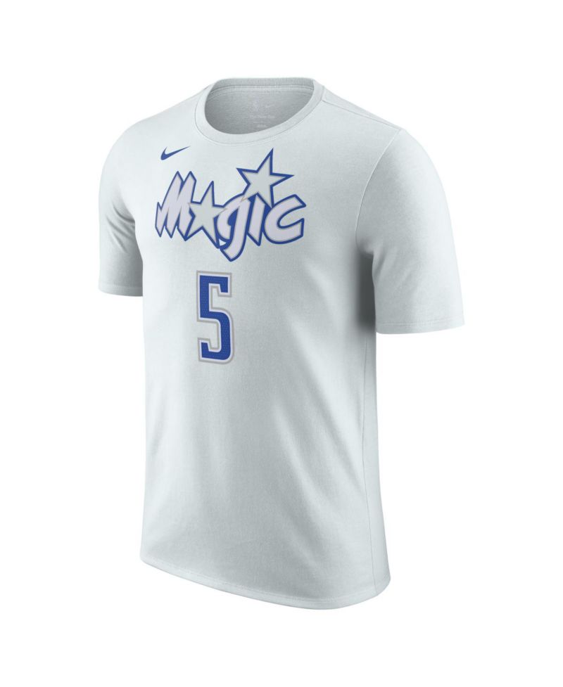 Men's and Women's Paolo Banchero Silver Orlando Magic 2025/26 City Edition Name & Number T-Shirt