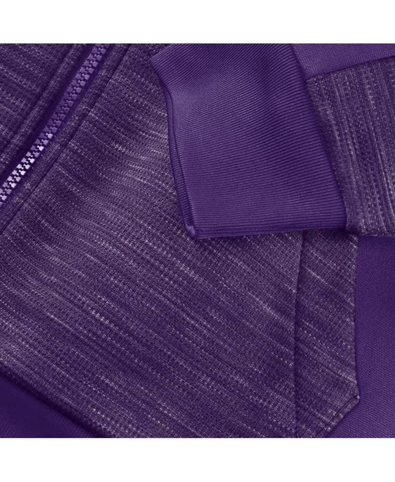 Men's Purple Minnesota Vikings Checkdown Pass Full-Zip Hoodie
