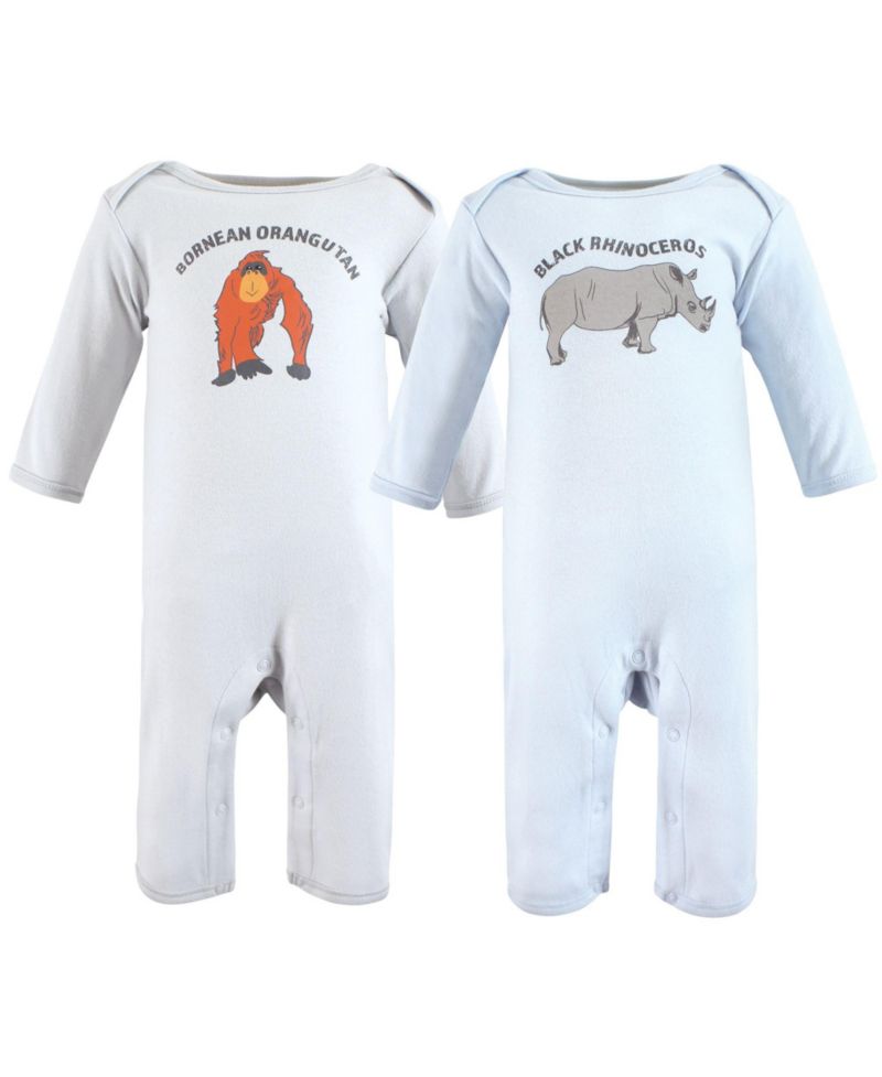 Baby Boys Unisex Natural Double Coverall Set