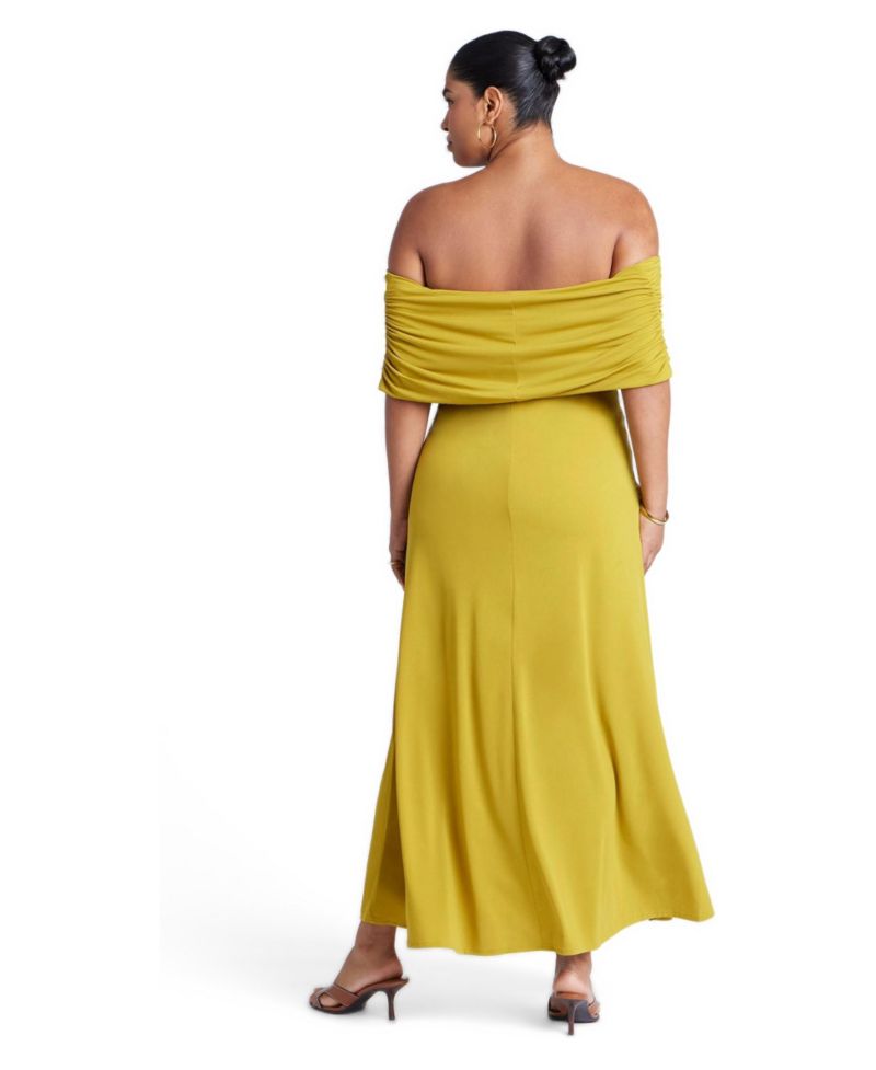 Women's Off The Shoulder Knit Maxi Dress