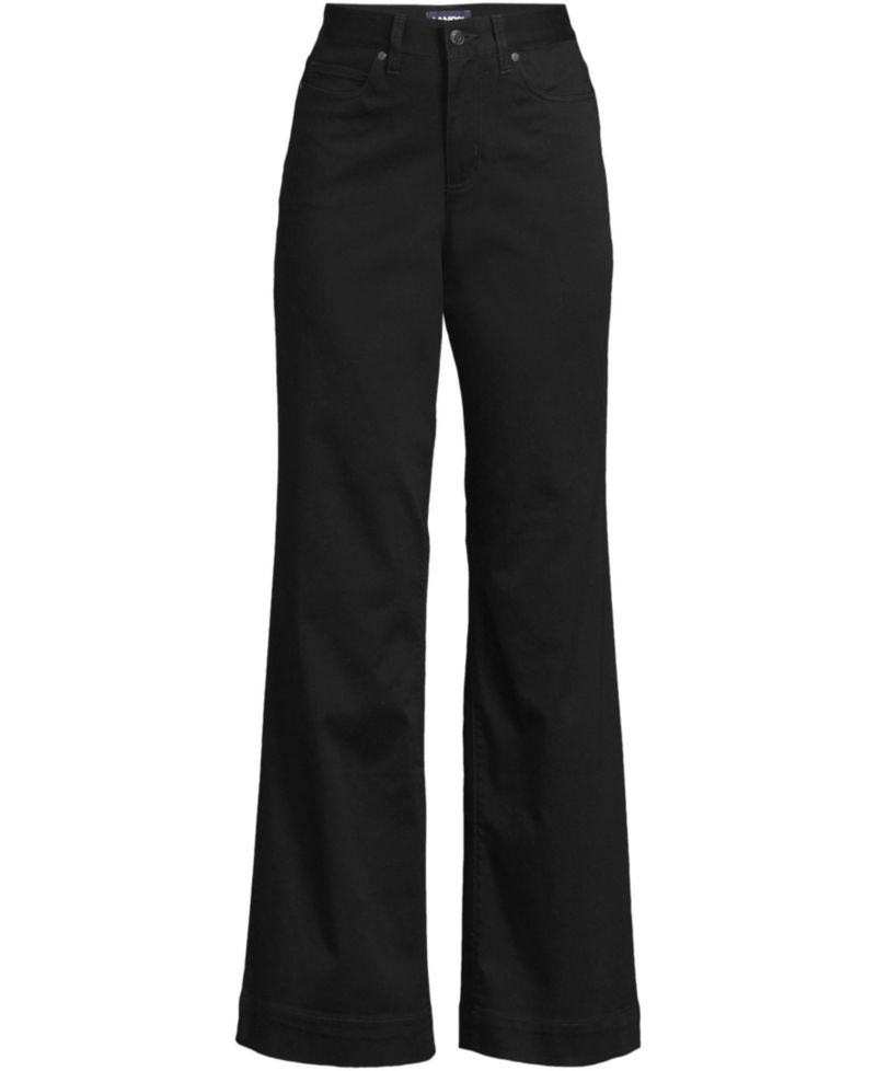 Women's High Rise 5 Pocket Wide Leg Chino Pants