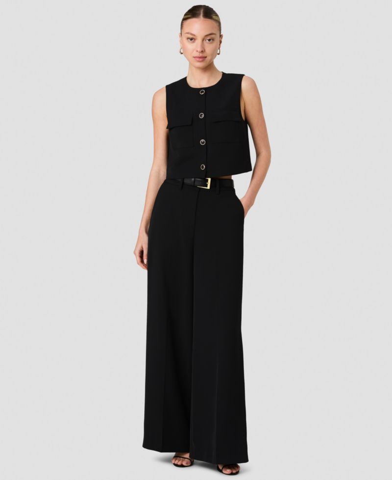 Women's Harry Suiting Sleeveless Button-Front Top