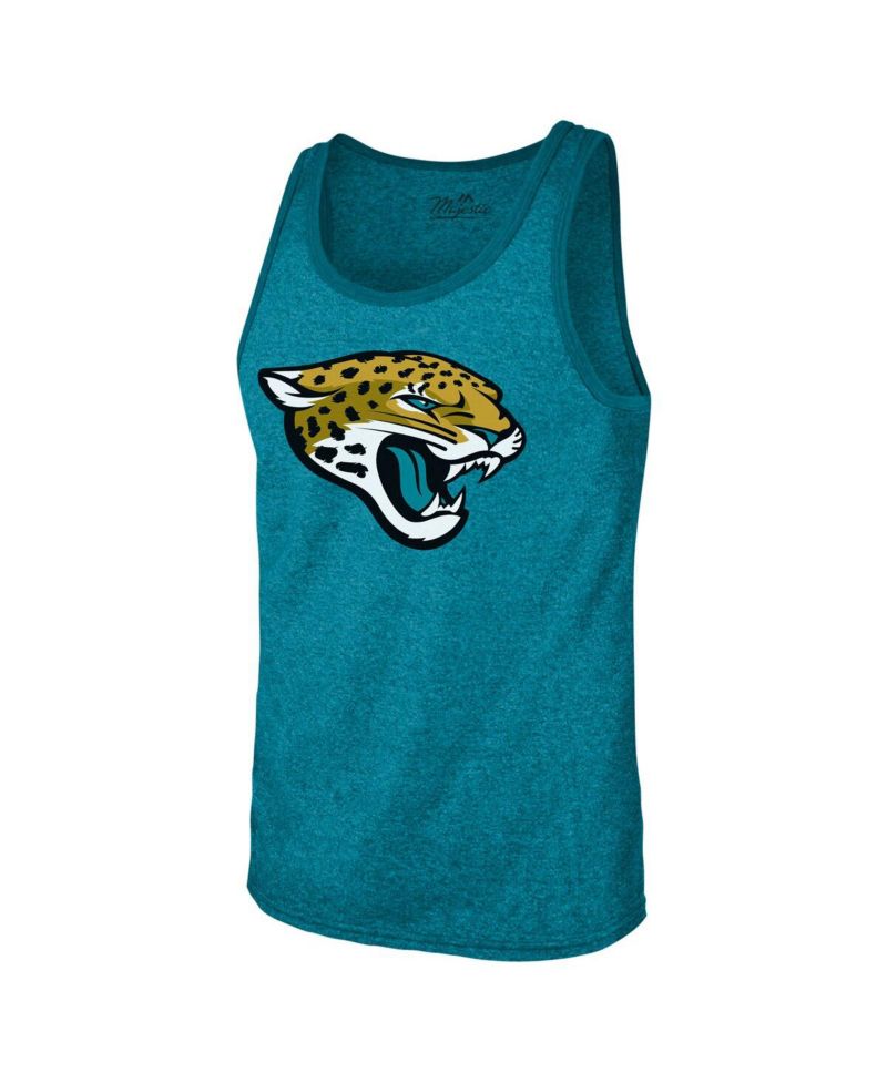 Threads Men's Trevor Lawrence Teal Jacksonville Jaguars Tri-Blend Player Name & Number Tank Top T-Shirt