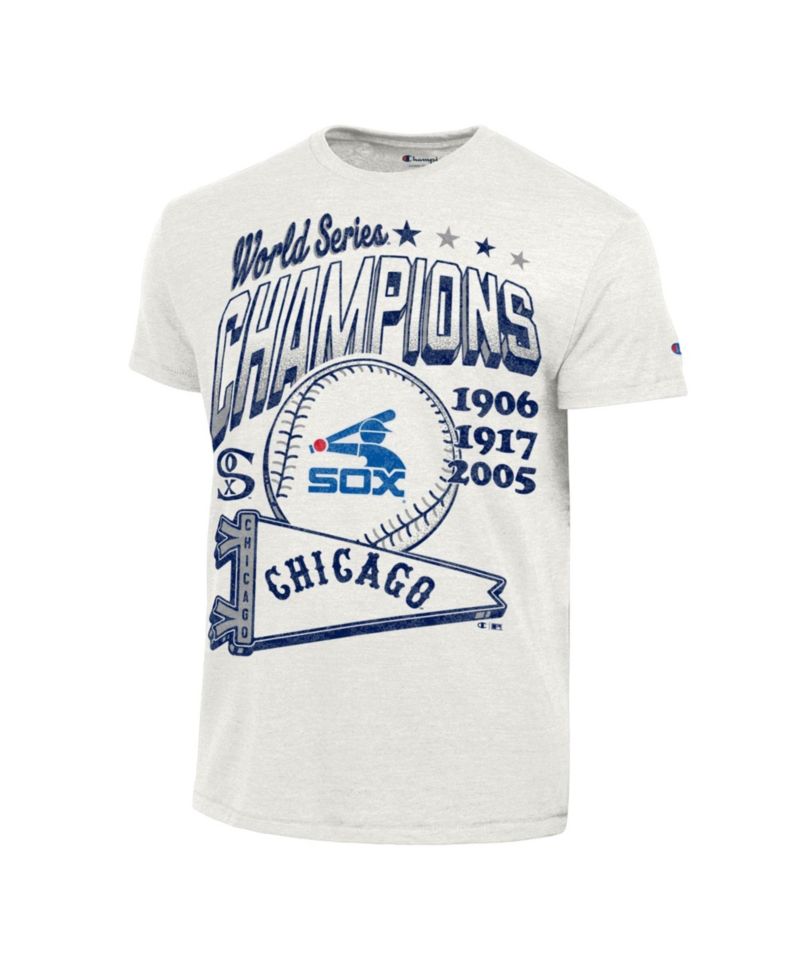 Men's Cream Chicago White Sox Winning Tradition Cooperstown Collection Tri-Blend T-Shirt