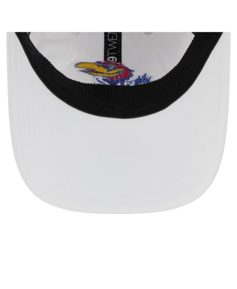 Men's White Kansas Jayhawks Active Ripstop 9TWENTY Adjustable Hat