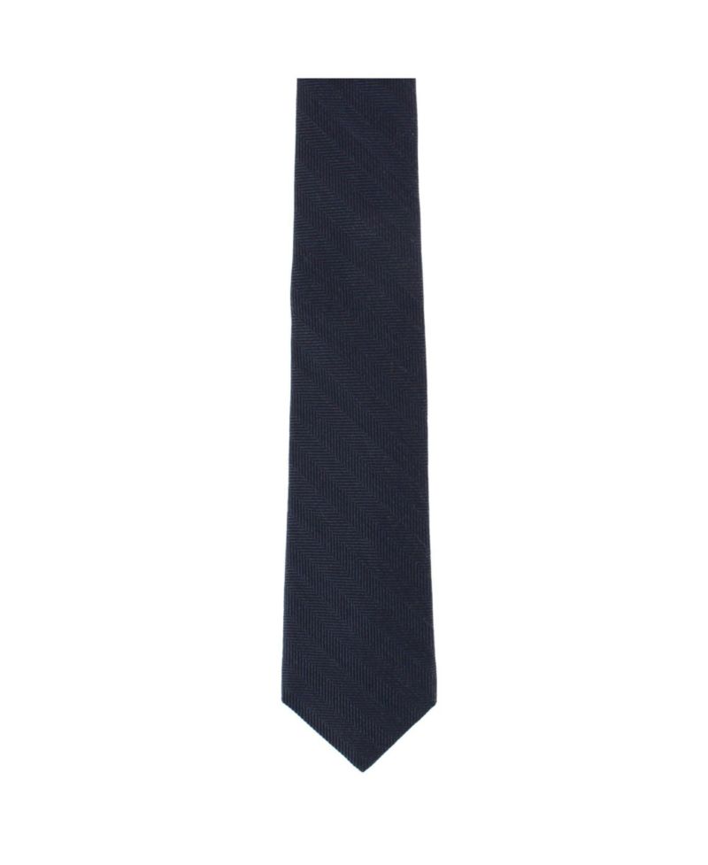 Men's Classy Herringbone Wool-Blend Slim Tie