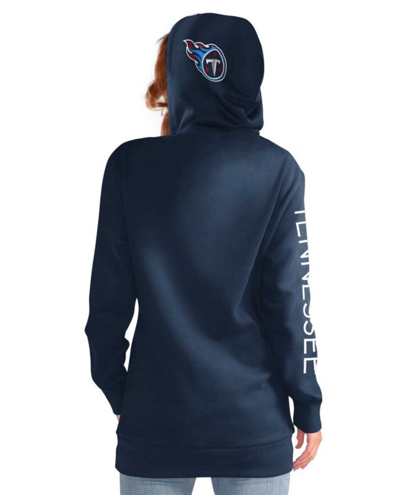 Women's Navy Tennessee Titans Extra Inning Pullover Hoodie