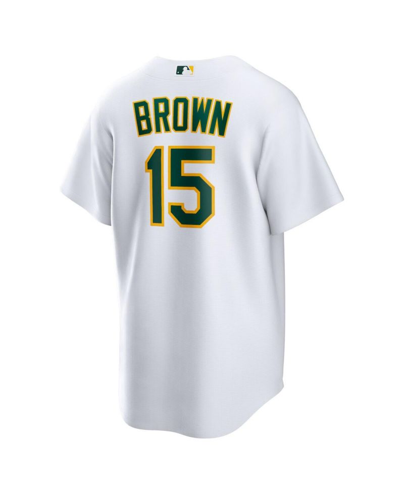 Men's Seth Brown White Oakland Athletics Home Replica Jersey