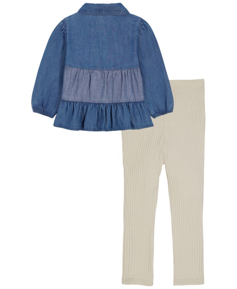 Baby Girls' Tunic Long-Sleeve Top and Leggings, 2-Piece Set