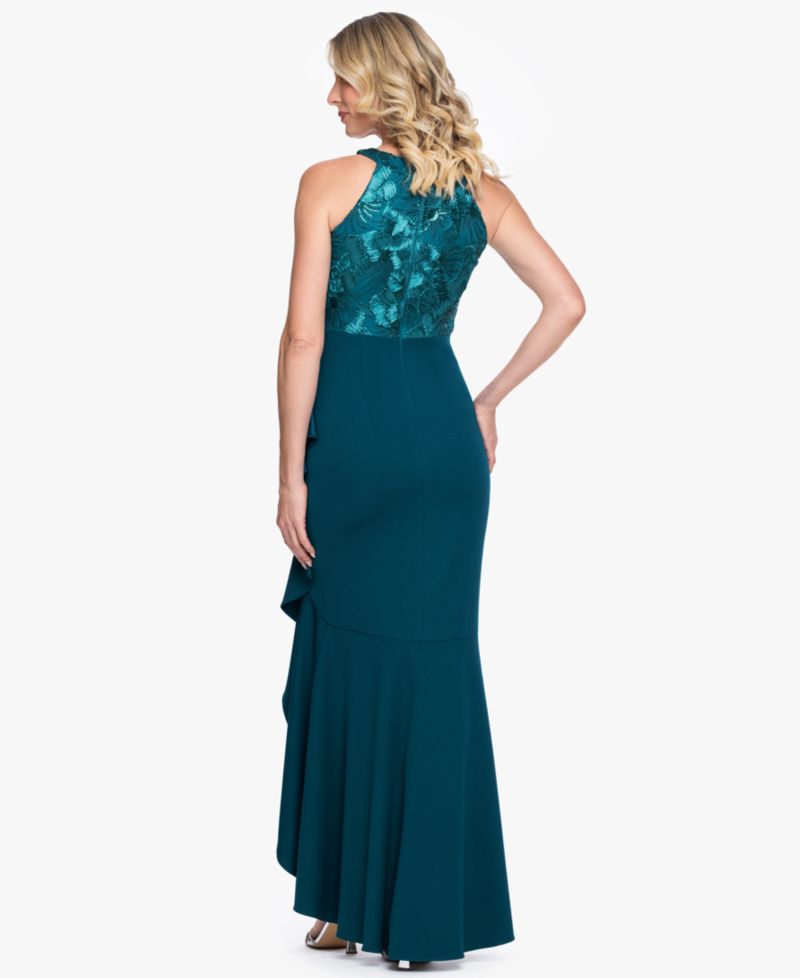 Women's Lace Halter Mermaid Gown