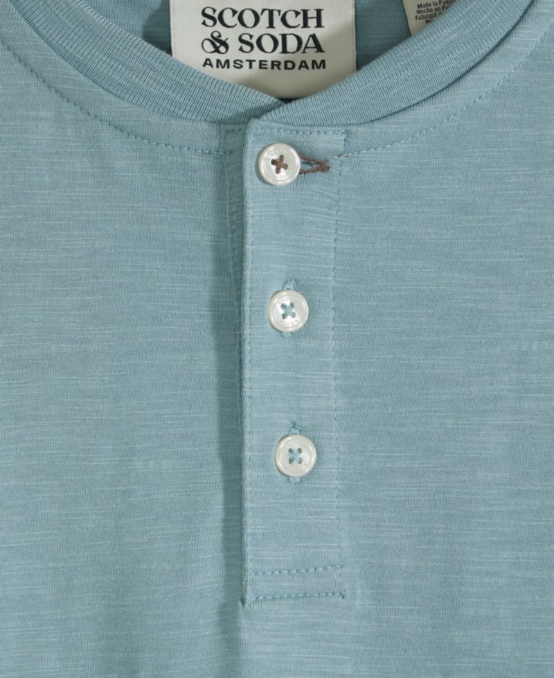 Big Boys Slub Jersey Henley T-Shirt