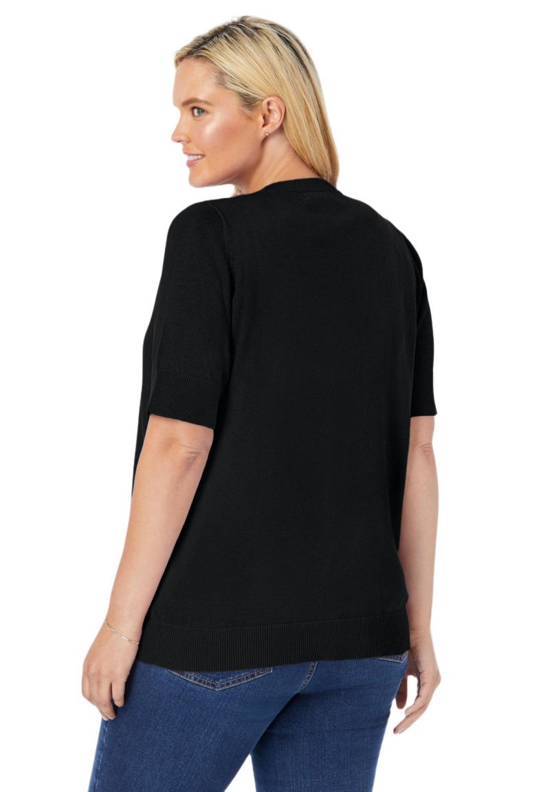Women's Within Perfect Elbow Length Sleeve Cardigan Sweater