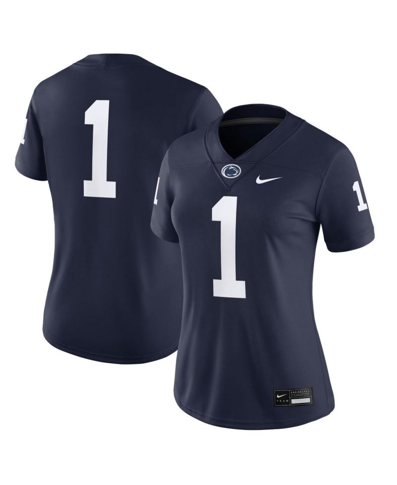 Women's 1 Navy Penn State Nittany Lions Game Jersey