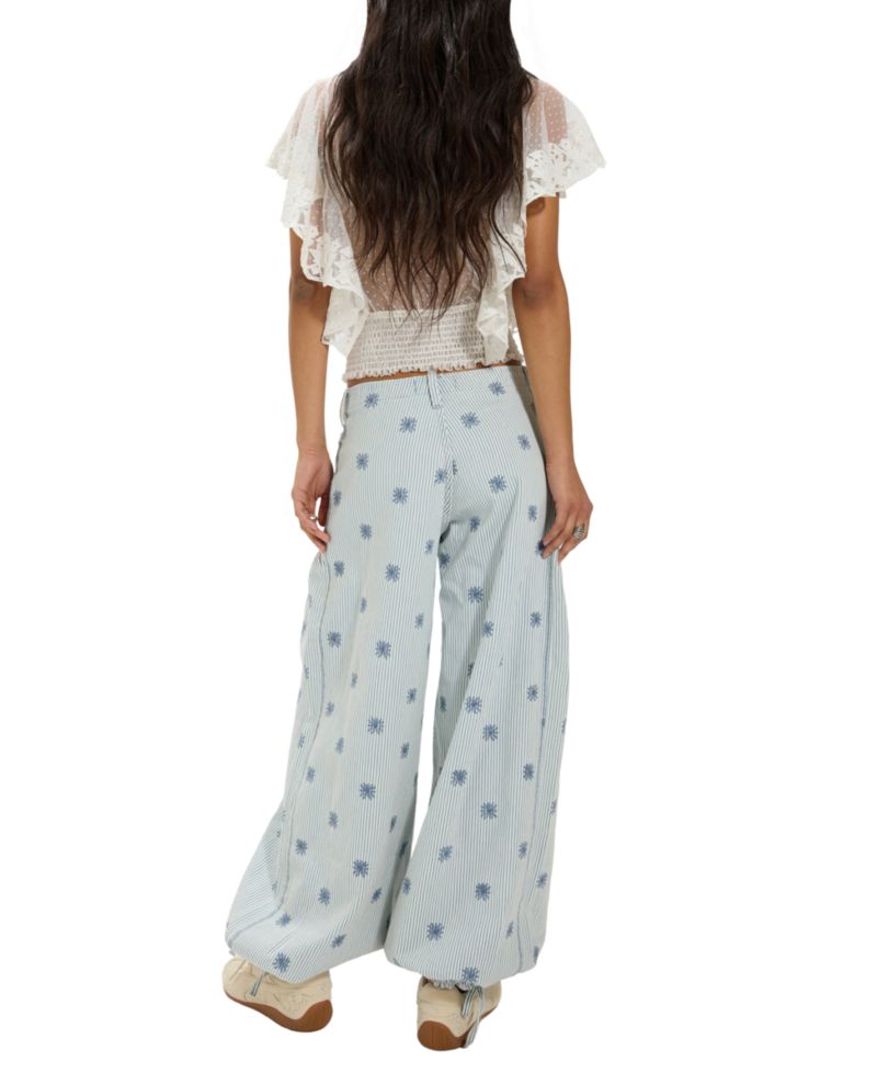 Women's We The Free Lotus Embroidered Railroad Balloon Jeans