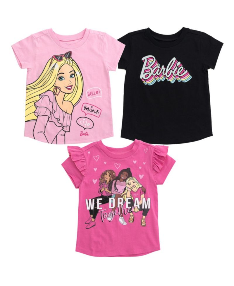 Toddler Girls 3 Pack T-Shirts to
