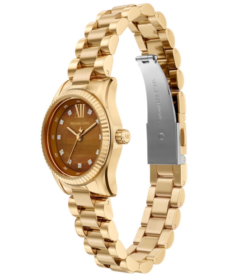 Women's Lexington Three-Hand Gold-Tone Stainless Steel Watch, 26mm