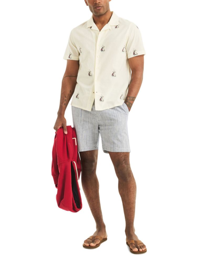 Men's Short-Sleeve Camp Collar Shirt