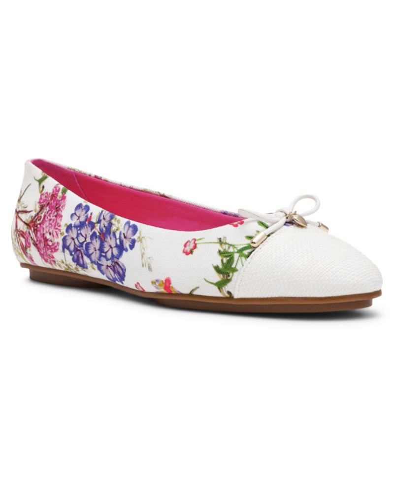 Women's Luci Floral Cap Toe Ballet Flats