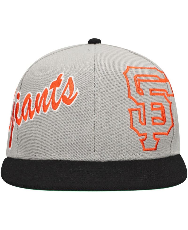 Men's Gray San Francisco Giants Knock Out Panel Snapback Hat