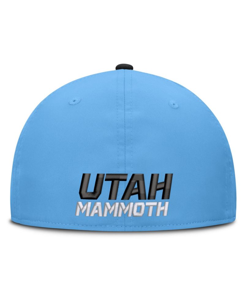 Men's Light Blue/Black Utah Mammoth Fundamental Stretch Hat