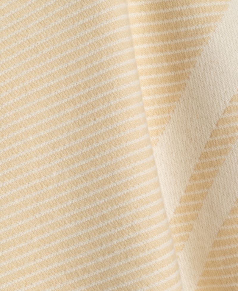 Woven Twill Border Ruana